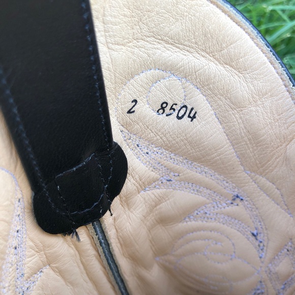 El General Western Teju Lizard Leather Boots Size W-8 M-6.5 - Picture 8 of 12